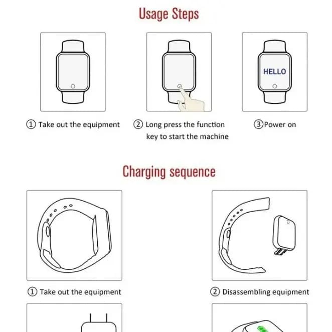 D20 Bluetooth Smart Watches